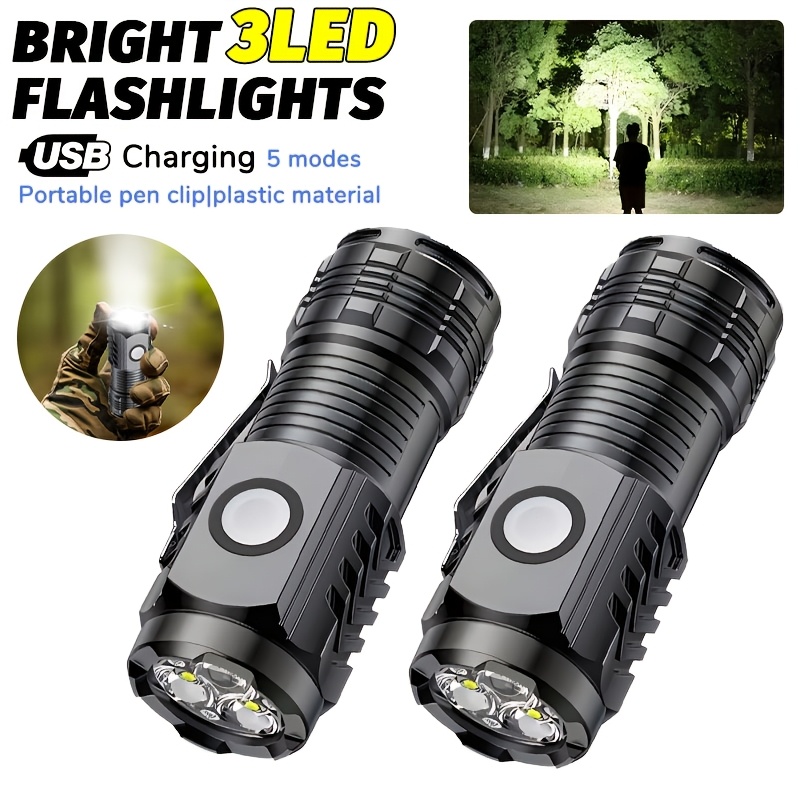 Outdoor Lighting Quality - Portable Mini LED Handheld Flashlight Powerful