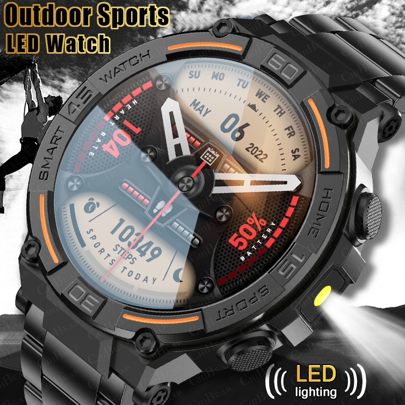 Outdoor Lighting Smart Controller - Outdoor Military Rugged Smartwatch Men GPS