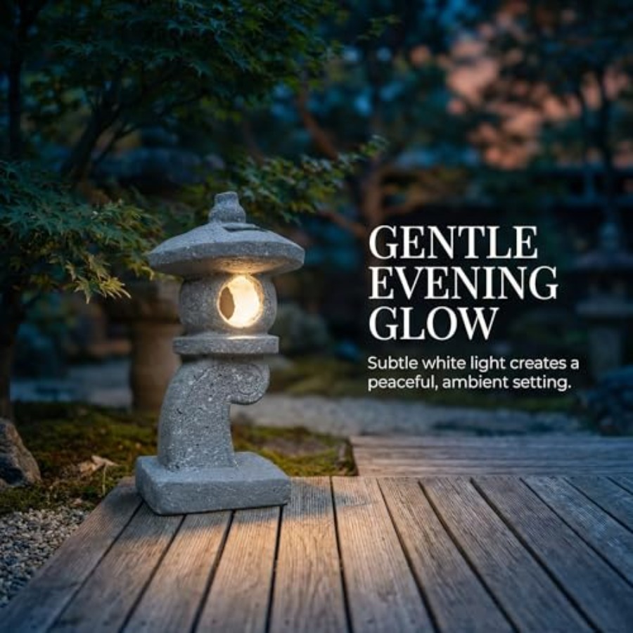 14'' High Asian Solar-Powered  - Outdoor Zen Lighting review and price