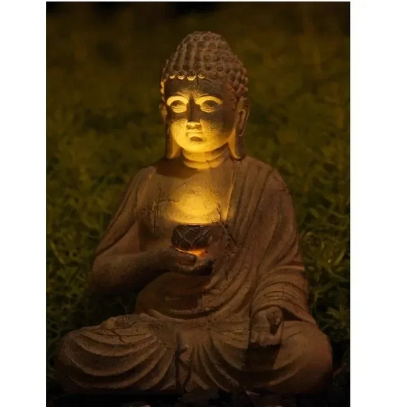 Solar Powered LED Light Resin  - Outdoor Zen Lighting review and price