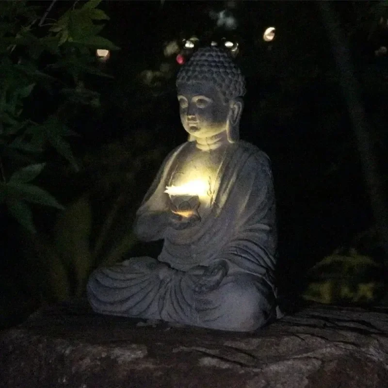 Solar Powered LED Light Resin  - Outdoor Zen Lighting review and price