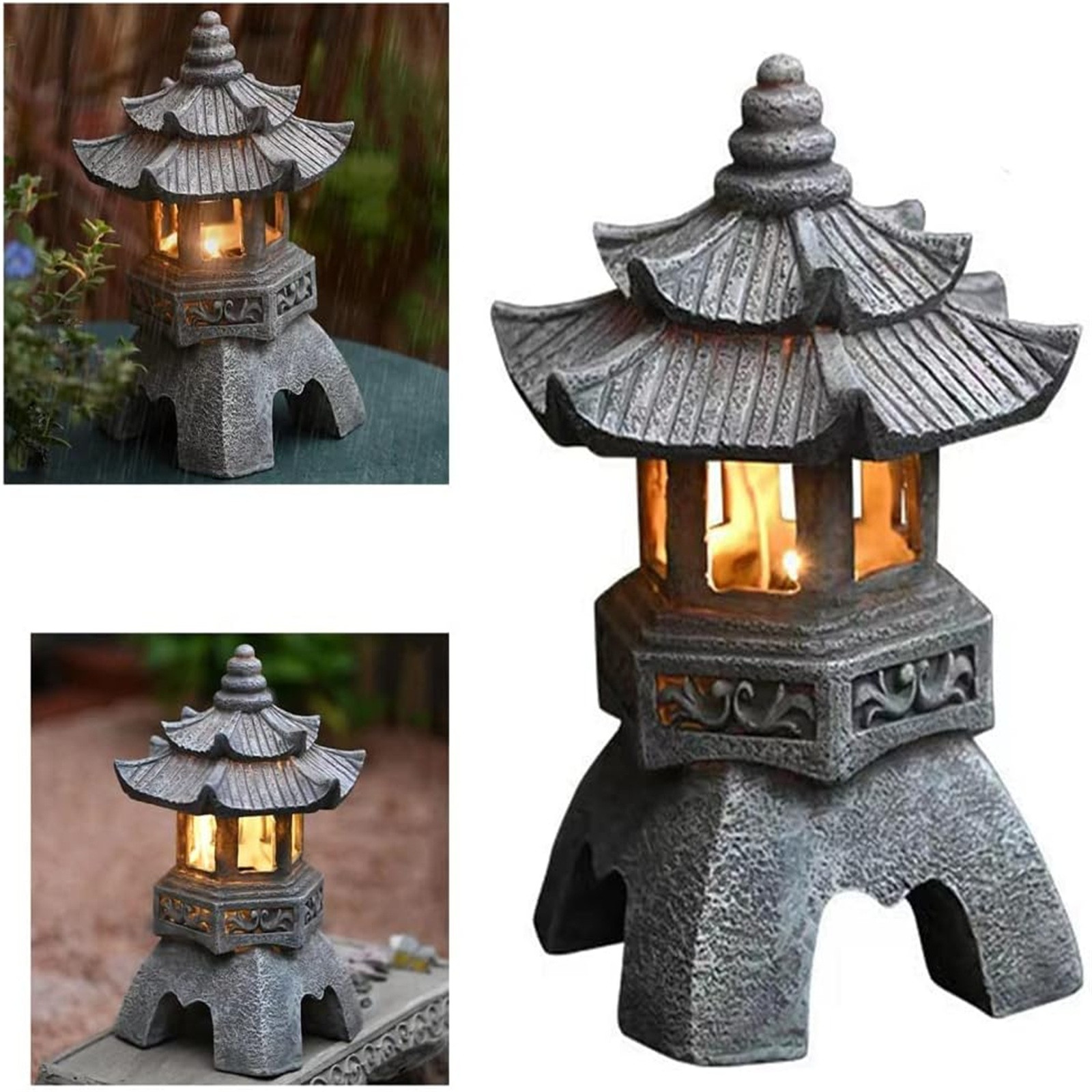 Pagoda Statues Outdoor Solar P - Outdoor Zen Lighting review and price
