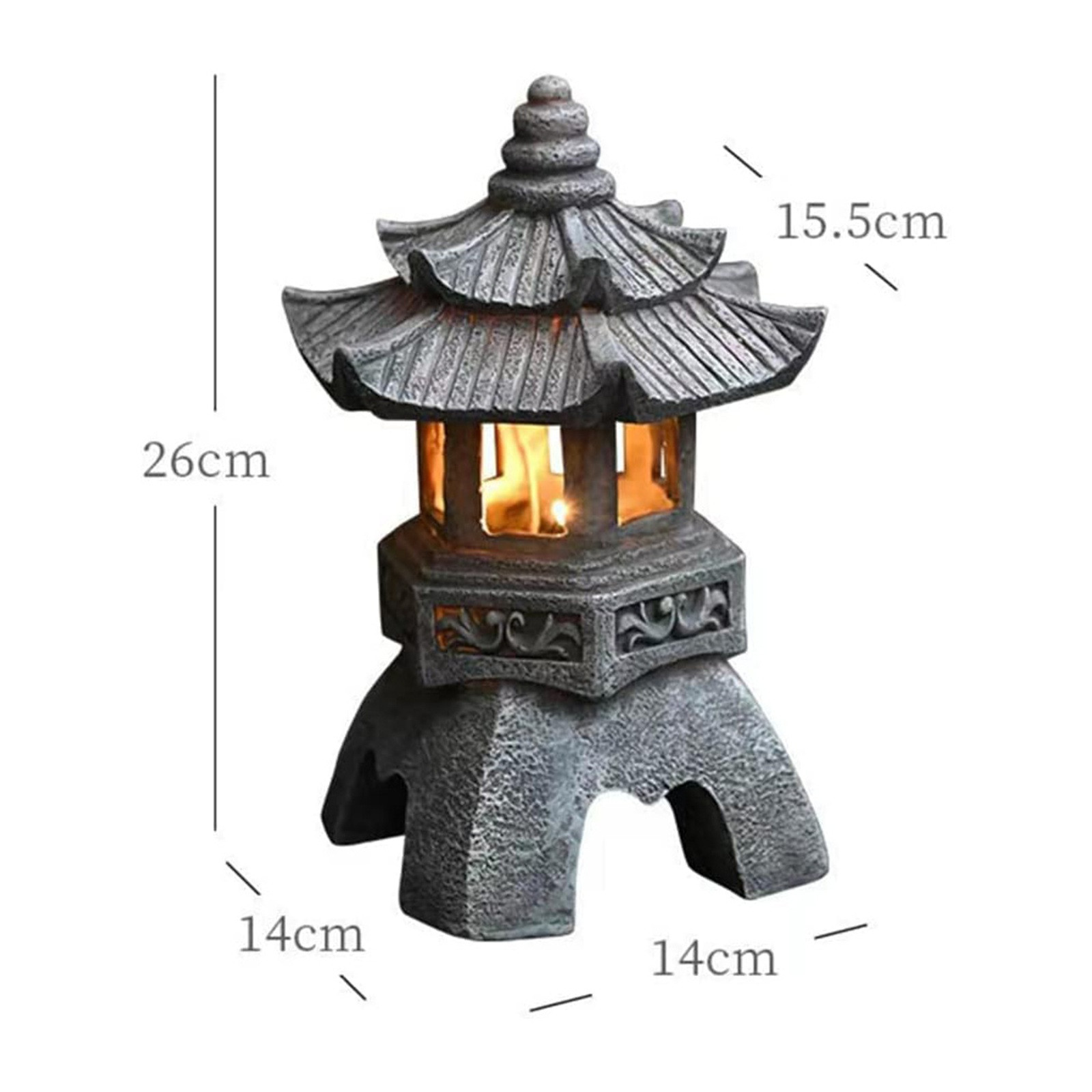 Pagoda Statues Outdoor Solar P - Outdoor Zen Lighting review and price
