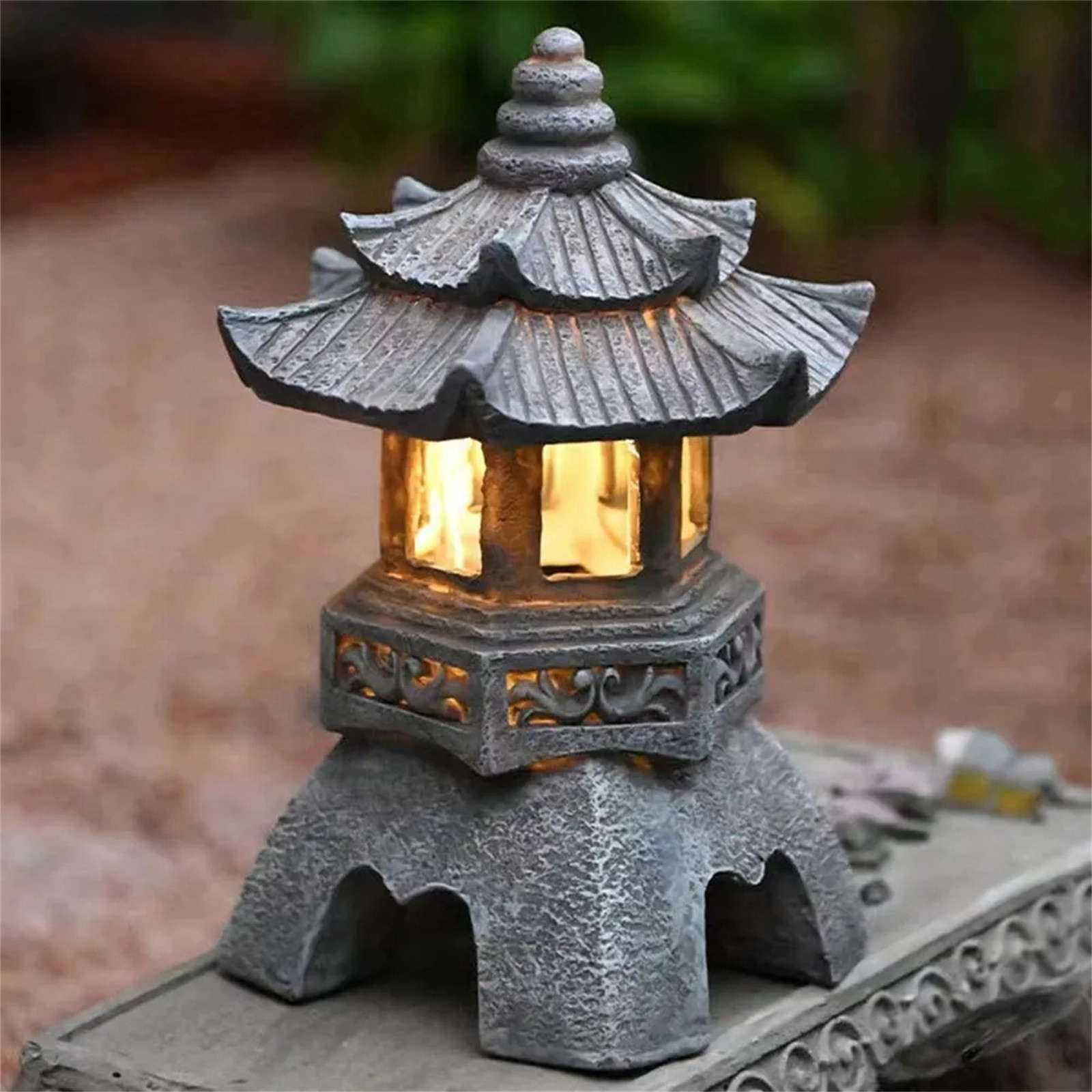 Pagoda Statues Outdoor Solar P - Outdoor Zen Lighting review and price