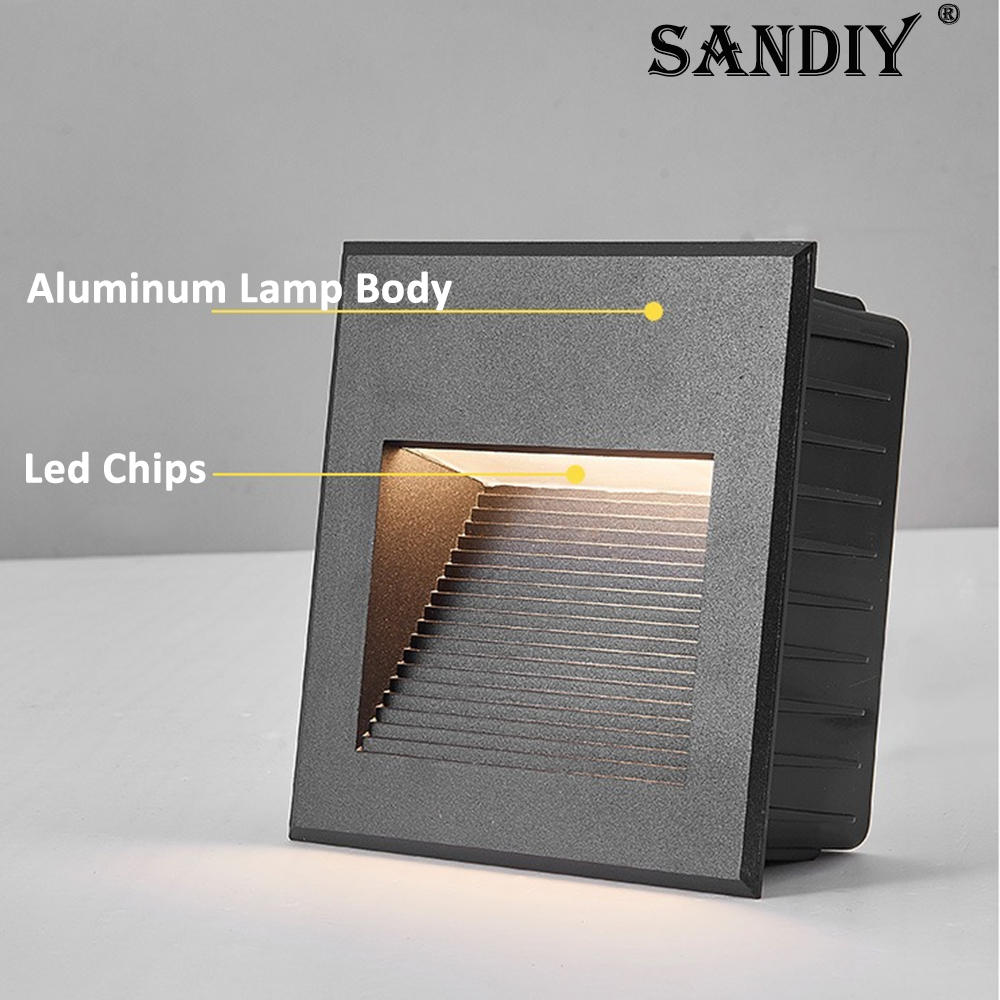 SANDIY Recessed Outdoor Wall S - Outdoor Lighting Low Voltage review and price
