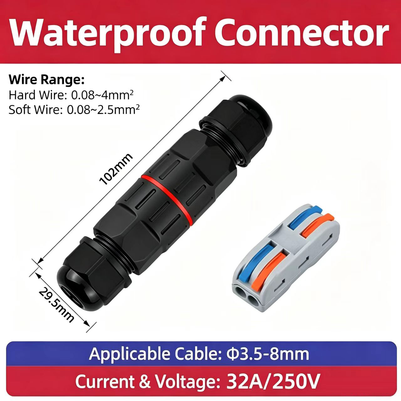 1Pc 2 Pin 3 Pin Wire Connector - Outdoor Lighting Low Voltage review and price