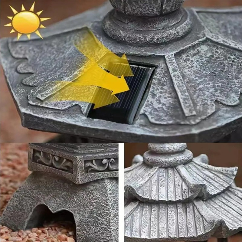 Pagoda Statues Outdoor Solar P - Outdoor Zen Lighting review and price
