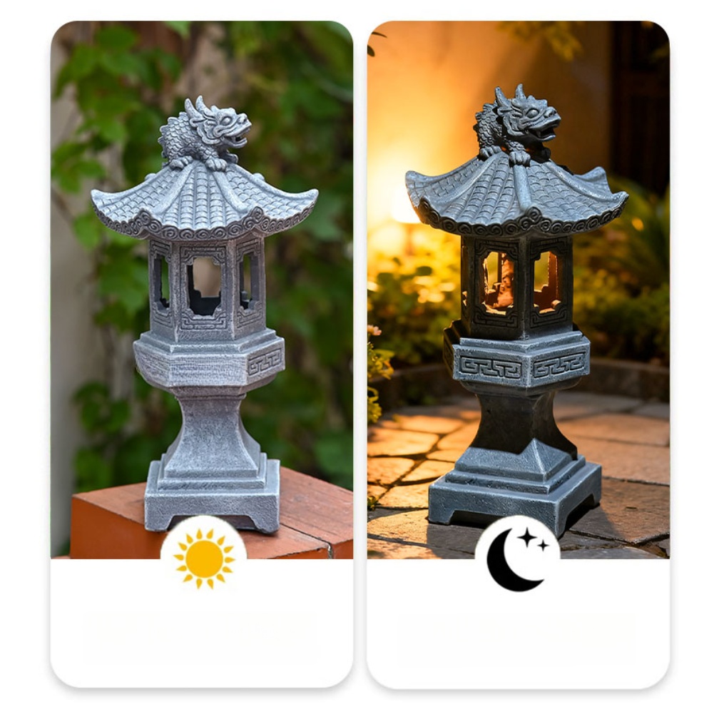 Zen Solar Pagoda Lantern with  - Outdoor Zen Lighting review and price