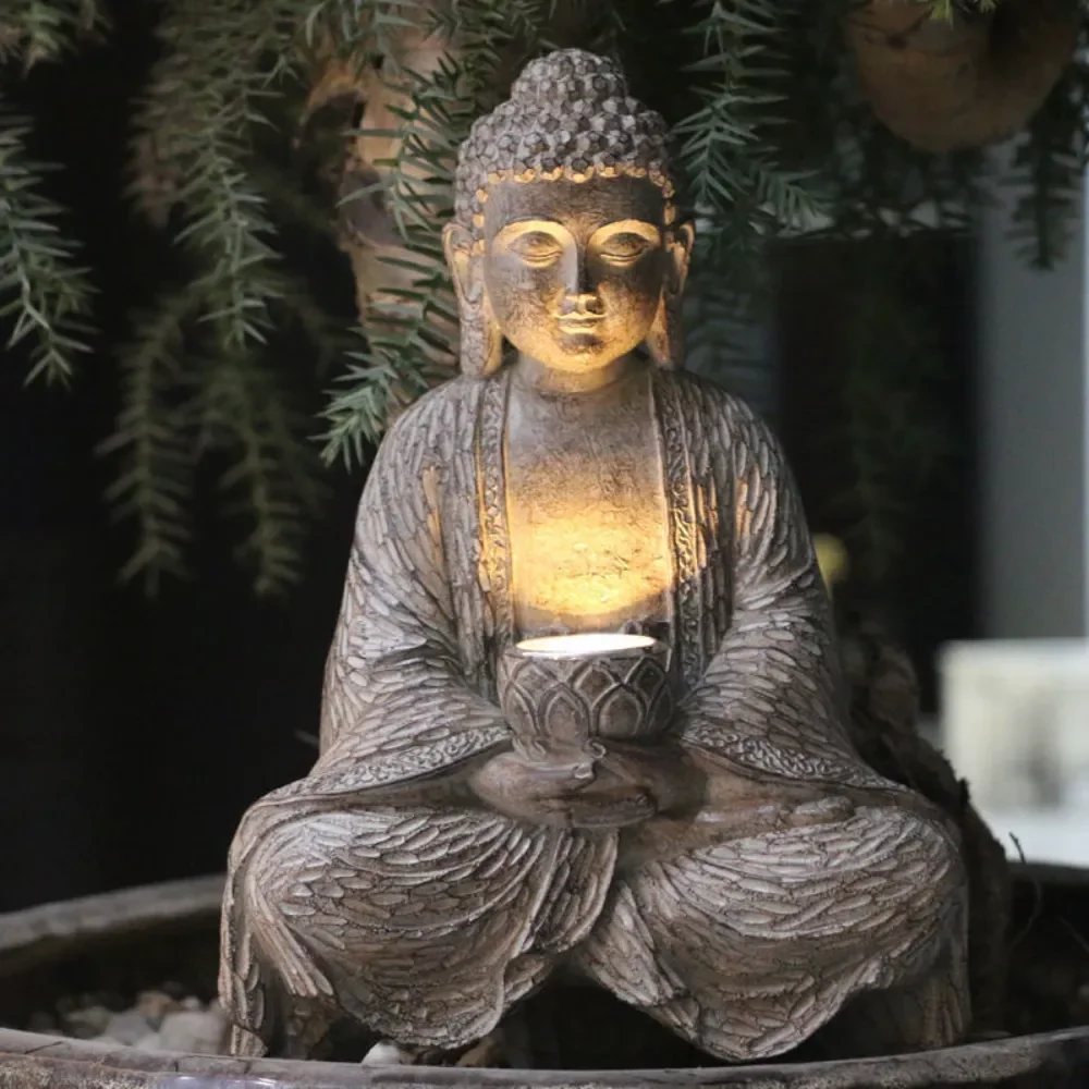 Outdoor Solar Buddha Statue Li - Outdoor Zen Lighting review and price