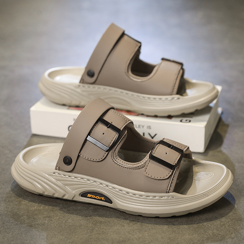 Platform Leather Male Slippers - Outdoor Lighting Design review and price