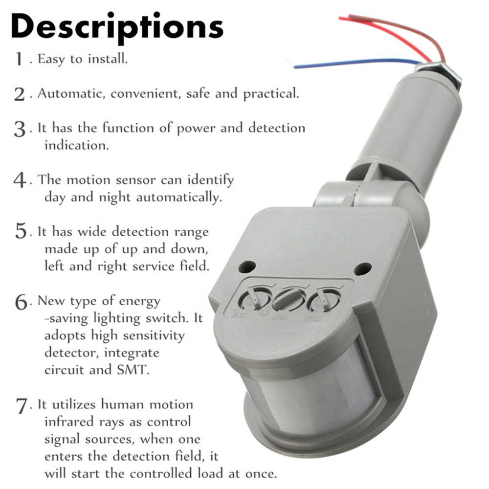 LED Motion Sensor 220V 110V 12 - Outdoor Lighting Timer Switch review and price