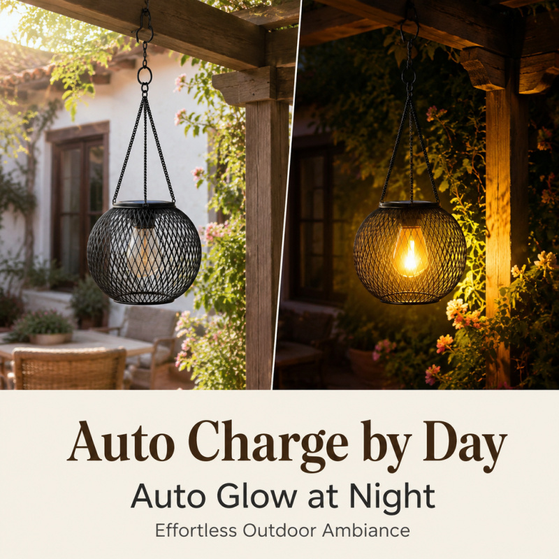 Solar Powered LED Hanging Floo - Outdoor Lighting Effects review and price