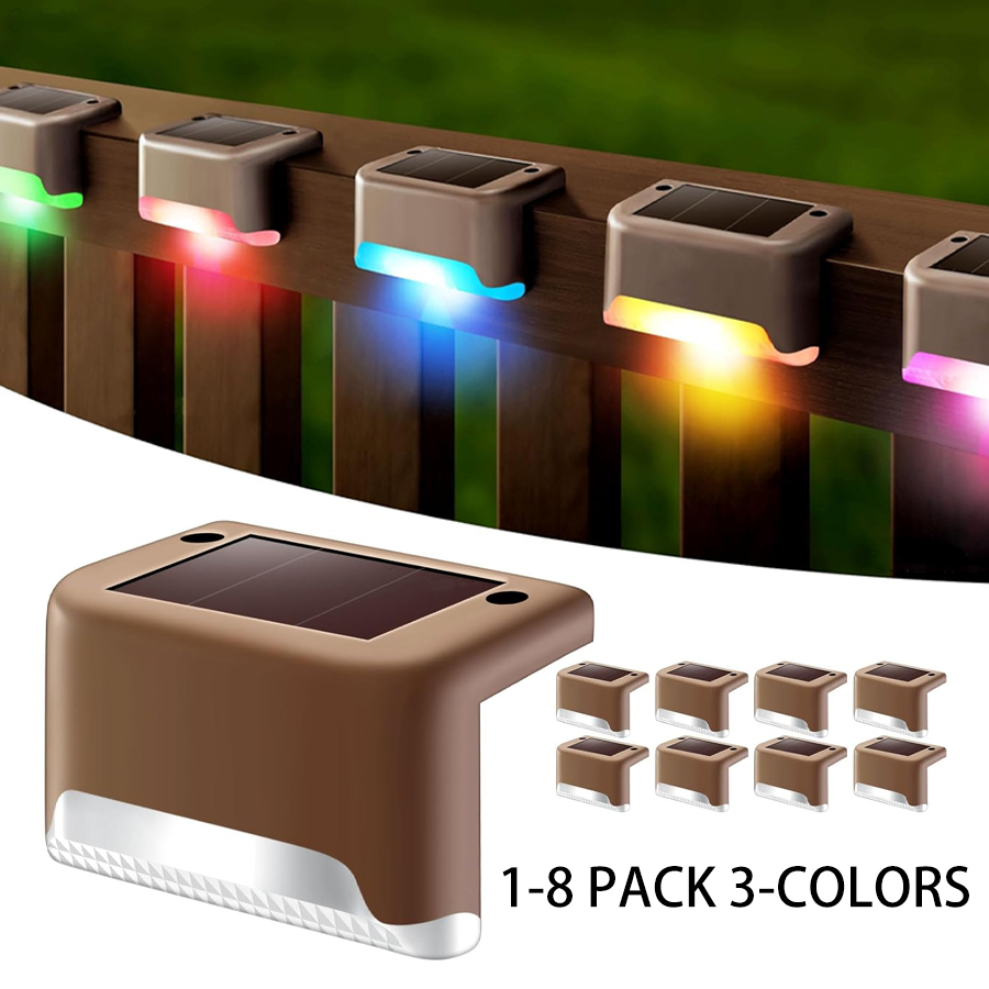 1-8 Pack Led Solar Step Lights - Outdoor Lighting Zigbee review and price