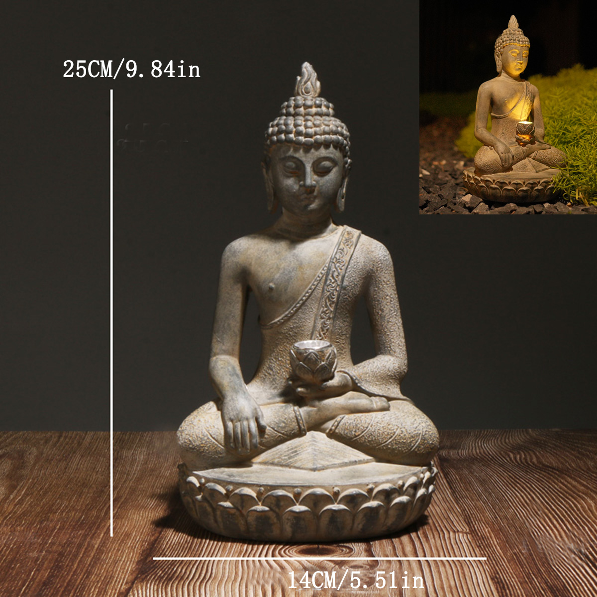 Zen-Inspired Solar-Powered Bud - Outdoor Zen Lighting review and price