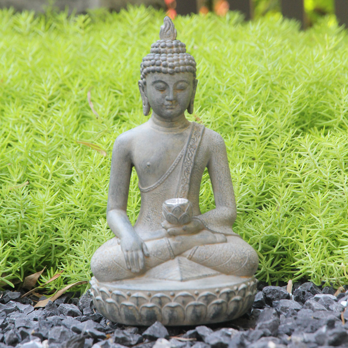 Zen-Inspired Solar-Powered Bud - Outdoor Zen Lighting review and price