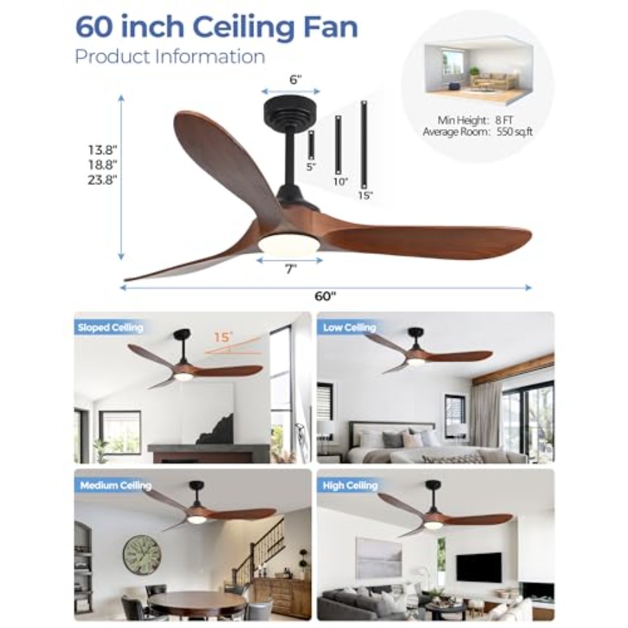 60 inch Outdoor Ceiling Fans w - Outdoor Lighting Smart Controller review and price