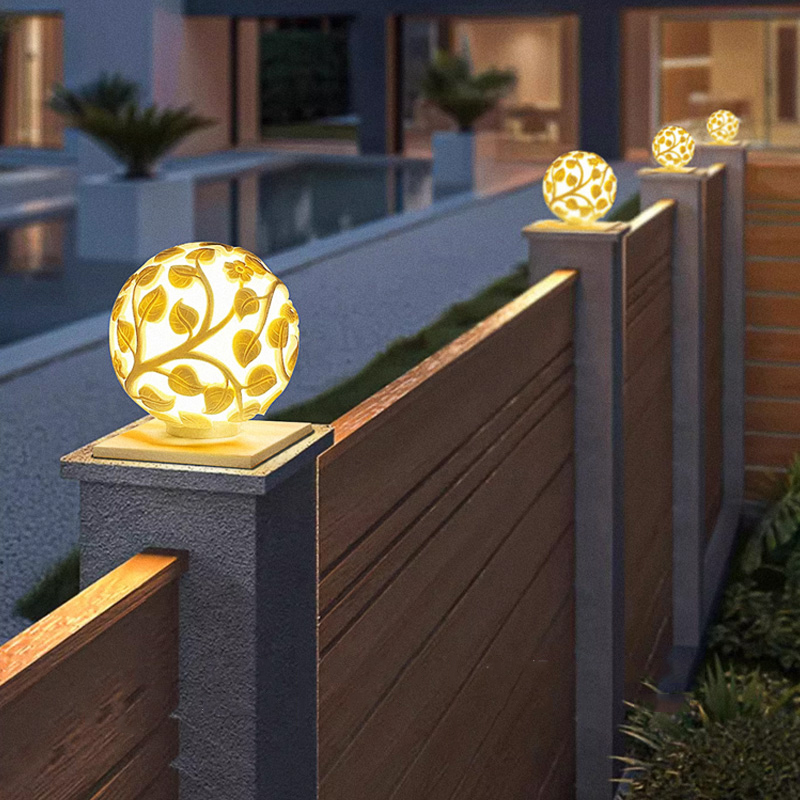 Outdoor column lights solar LE - Outdoor Lighting And Decor review and price