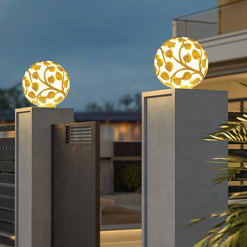 Outdoor column lights solar LE - Outdoor Lighting And Decor review and price
