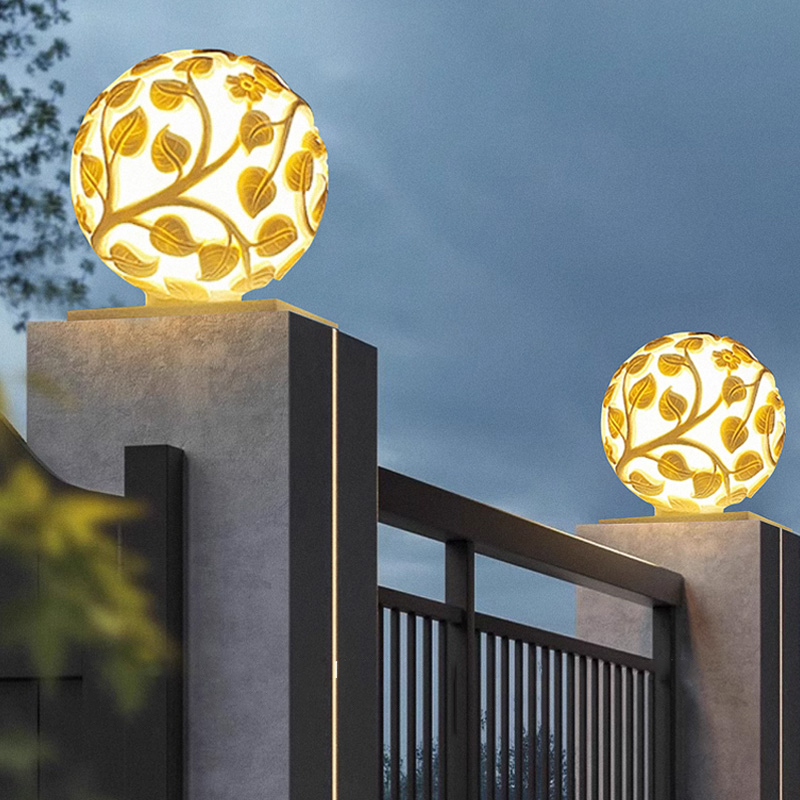 Outdoor column lights solar LE - Outdoor Lighting And Decor review and price
