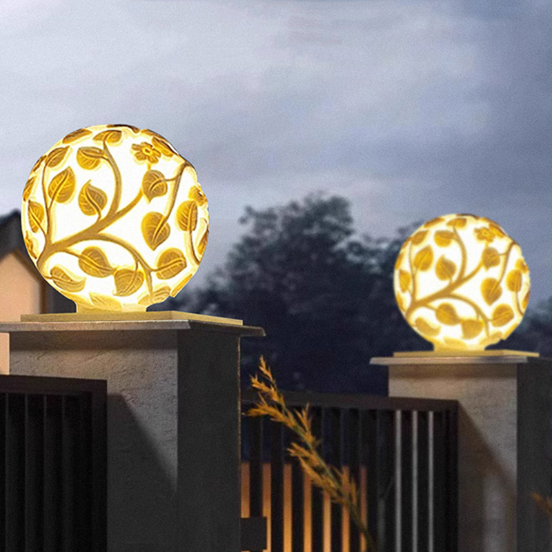 Outdoor column lights solar LE - Outdoor Lighting And Decor review and price