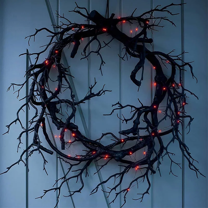 Halloween Decoration Wreath De - Outdoor Lighting Effects review and price