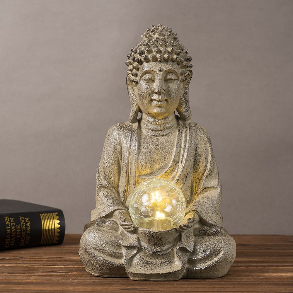 Vilead 27.5cm Resin Buddha Sta - Outdoor Zen Lighting review and price