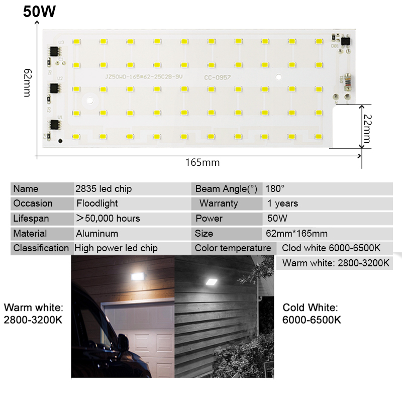 2pcs/lot 50W LED Lamp beads SM - Zumtobel Outdoor Lighting review and price