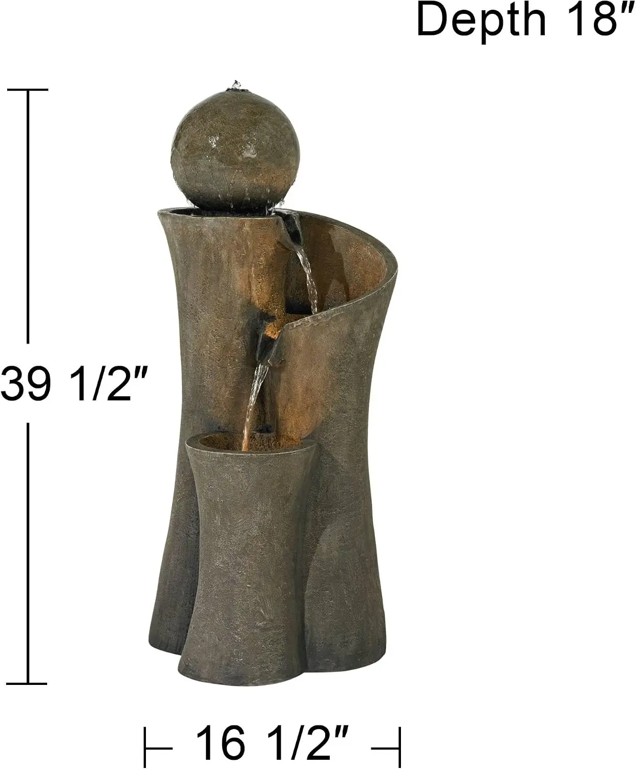 Modern Sphere Curve Cascading  - Outdoor Zen Lighting review and price