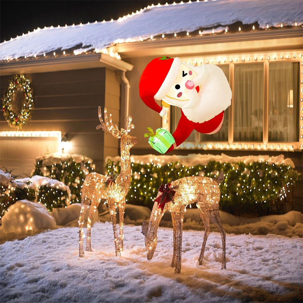 3.5Ft Christmas Inflatable San - Xmas Outdoor Lighting Decorations review and price