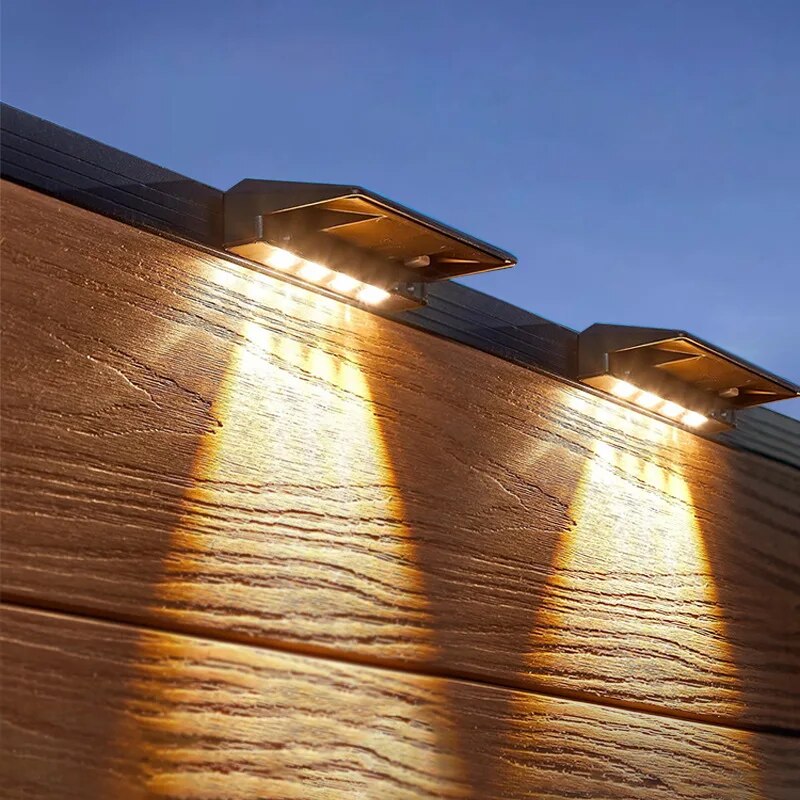 2 Pack Solar Wall Lights 4 LED - Outdoor Lighting Zigbee review and price