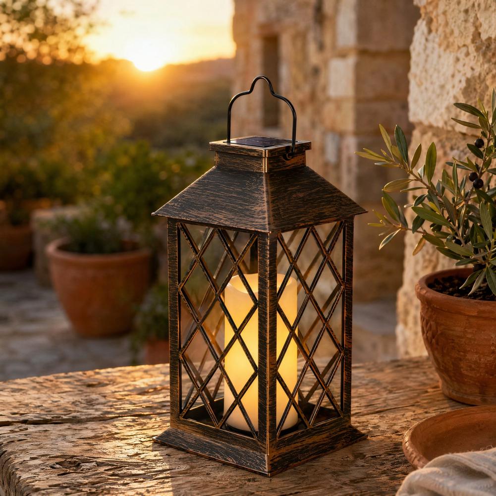 Retro Solar Lantern, Outdoor S - Outdoor Lighting And Decor review and price