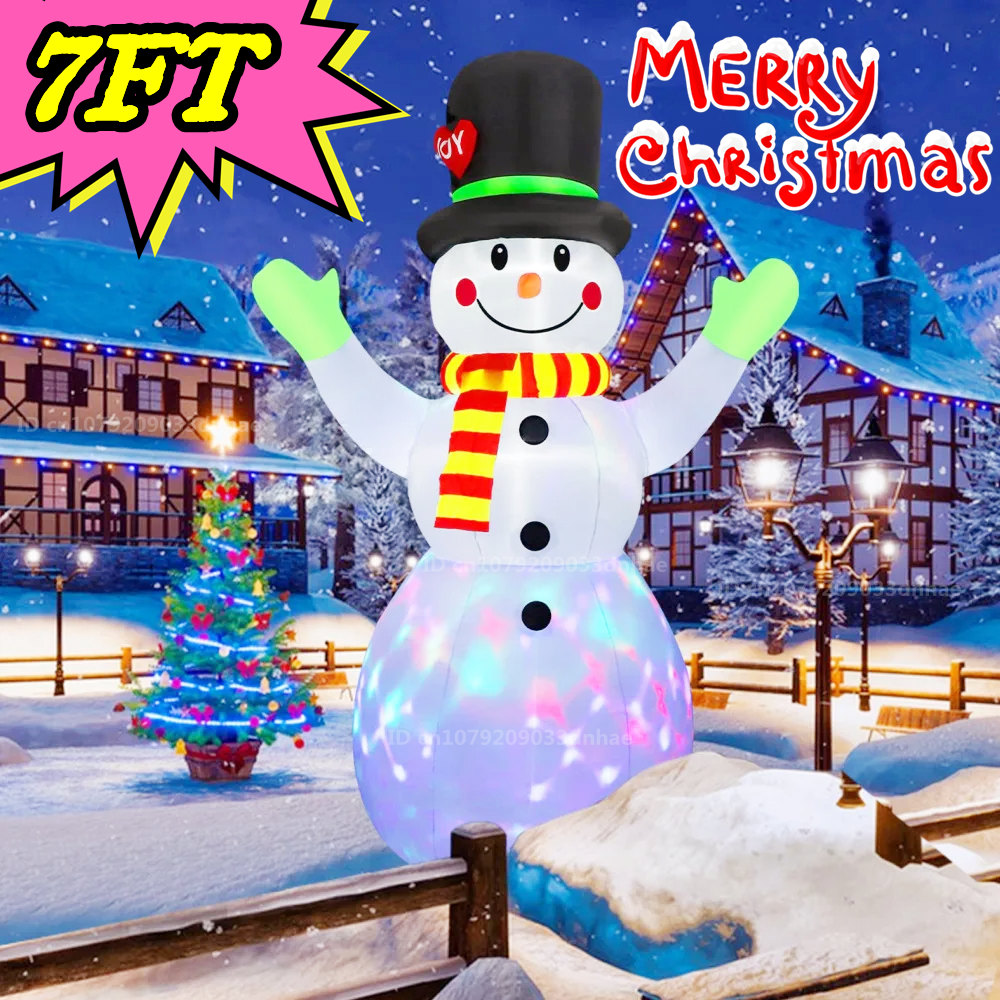2.2M/7FT Christmas Inflatable  - Xmas Outdoor Lighting Decorations review and price