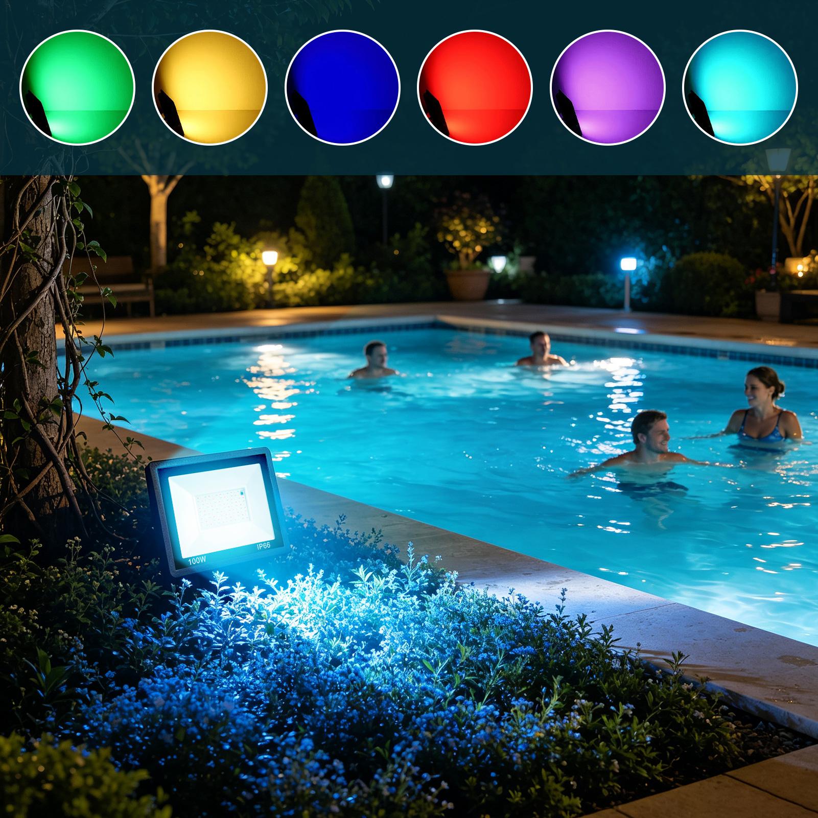 LED Flood Light Outdoor RGB Co - Outdoor Yard Lighting Fixtures review and price