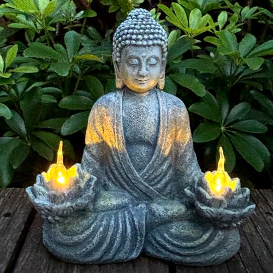 Buddha Statue for Home and Out - Outdoor Zen Lighting review and price