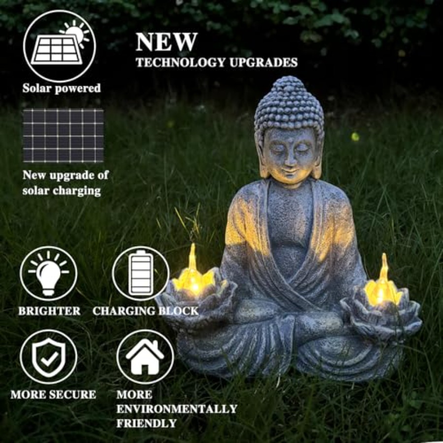 Buddha Statue for Home and Out - Outdoor Zen Lighting review and price