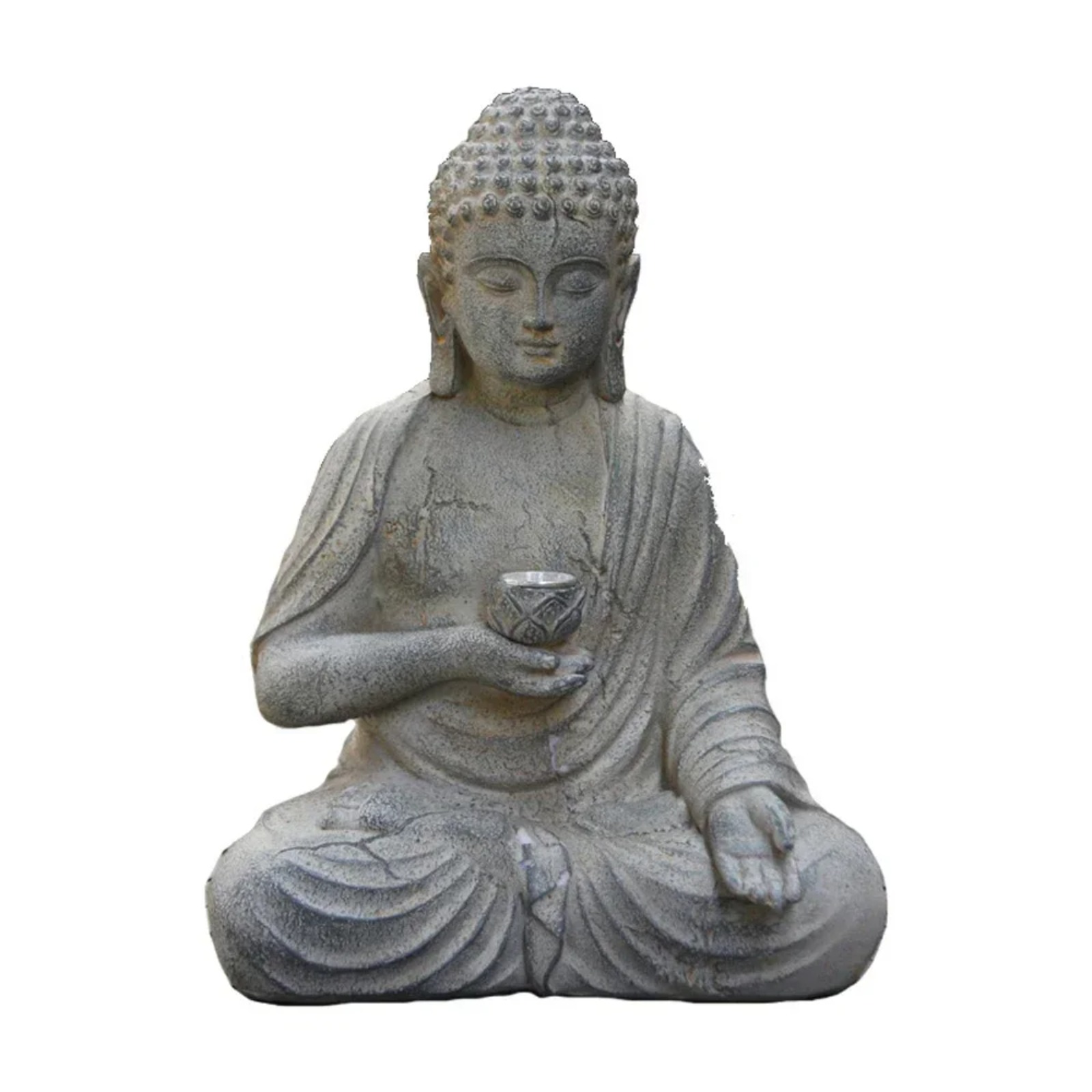 Solar Garden Statue Buddha Res - Outdoor Zen Lighting review and price