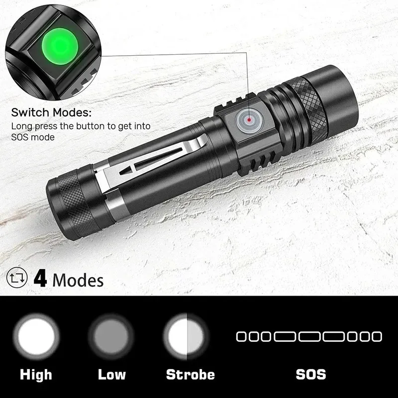 T6 LED Rechargeable Flashlight - Outdoor Lighting House review and price
