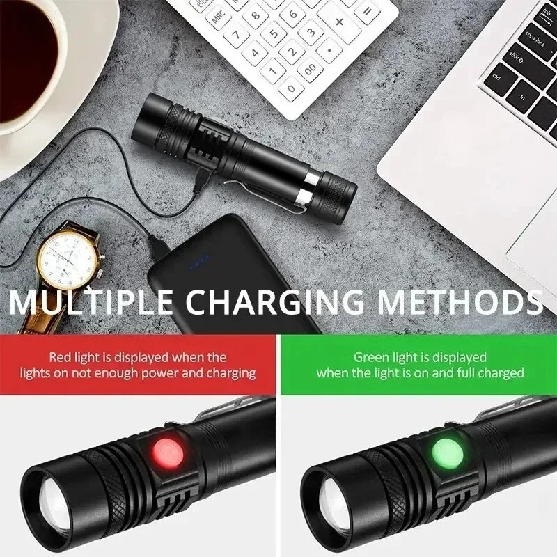 T6 LED Rechargeable Flashlight - Outdoor Lighting House review and price