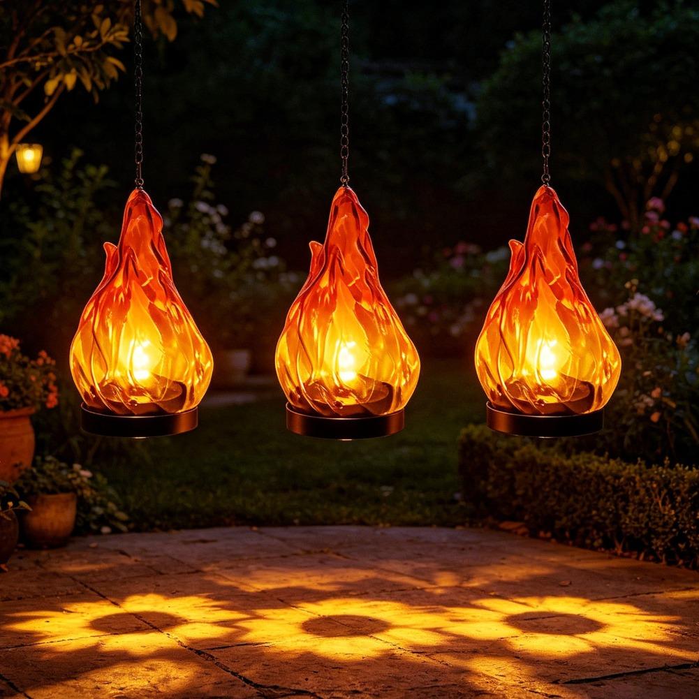 Solar Flame Hanging Lantern Li - Outdoor Lighting And Decor review and price