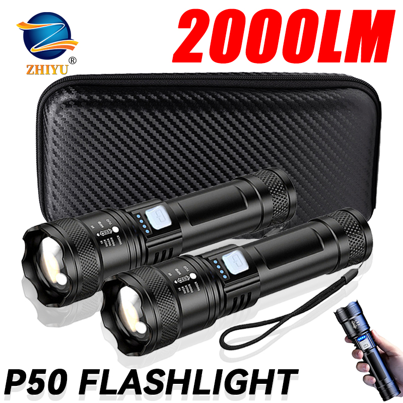 Tactical LED Flashlight 2000LM - Outdoor Lighting Quality review and price