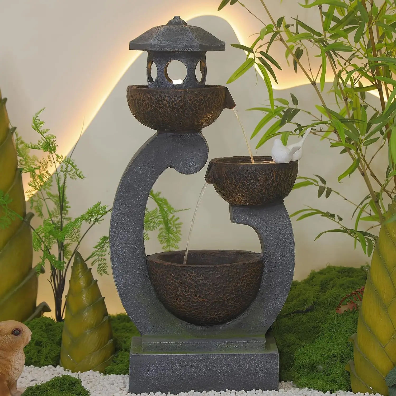 Water Fountain Outdoor Zen Fea - Outdoor Zen Lighting review and price