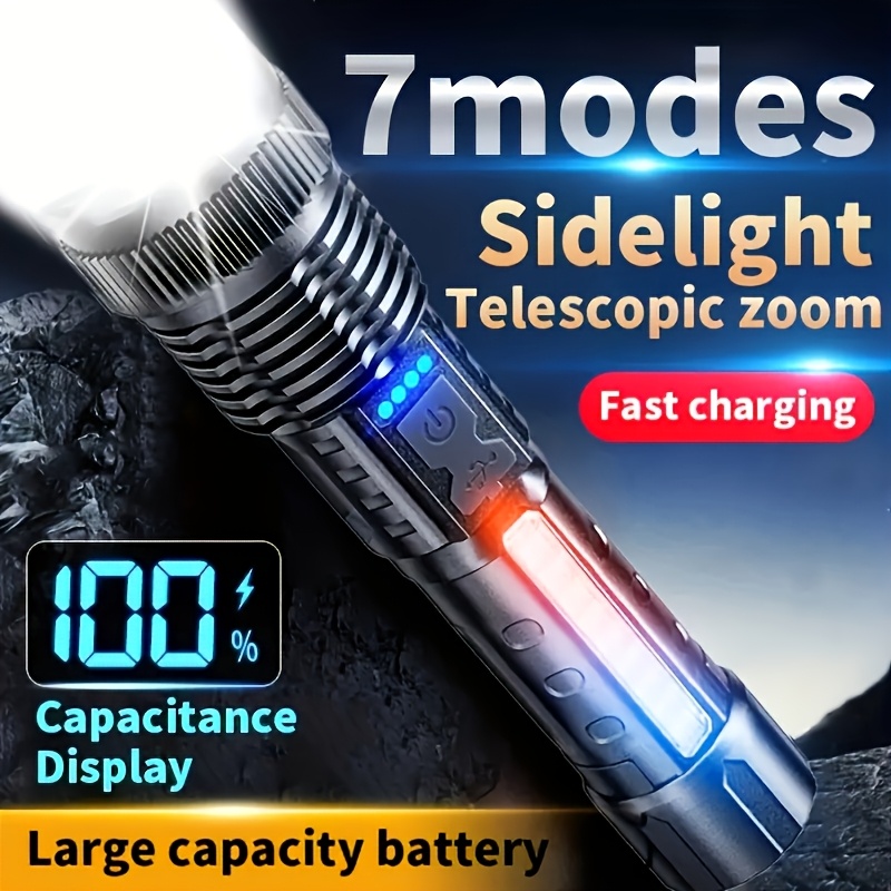 Powerful LED Flashlight Batter - Outdoor Lighting Usb review and price
