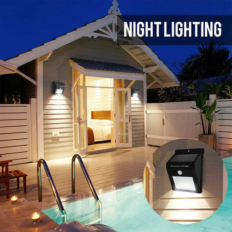 Outdoor Solar Powered LED Wall - Outdoor Yard Lighting Fixtures review and price