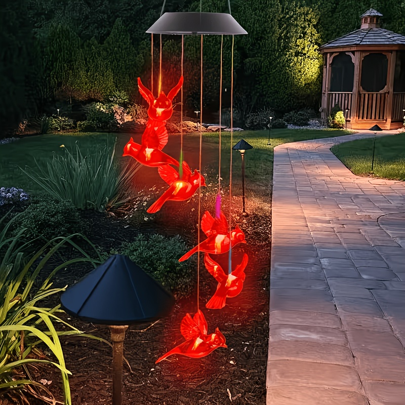 Solar-Powered Flaming Bird Win - Outdoor Lighting Design review and price