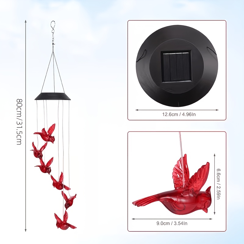 Solar-Powered Flaming Bird Win - Outdoor Lighting Design review and price