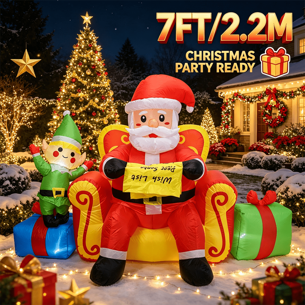 7FT Christmas Inflatable Toy L - Xmas Outdoor Lighting Decorations review and price