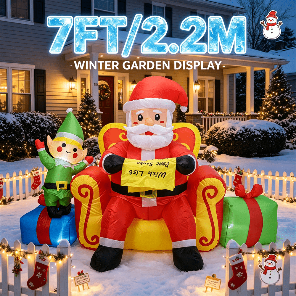 7FT Christmas Inflatable Toy L - Xmas Outdoor Lighting Decorations review and price