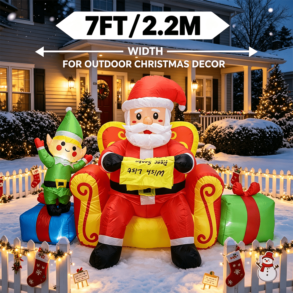 7FT Christmas Inflatable Toy L - Xmas Outdoor Lighting Decorations review and price